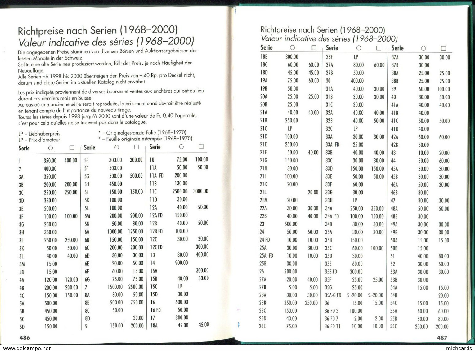 Catalogue D Opercules De Crème Kappeli 2000 (Band 4) - 510 Pages - Poids 800 G - A Voir 6 Scans - Milk Tops (Milk Lids)