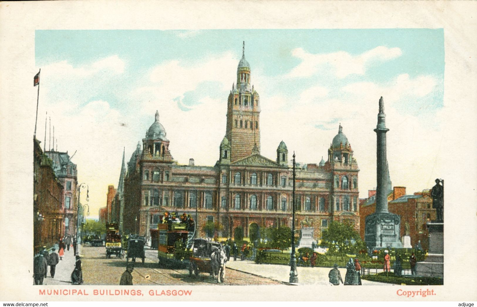 Opc- Scotland - GLASGOW - Municipal Building** - Edit. F. F. & Co. * TOP * 2 Scan* - Lanarkshire / Glasgow