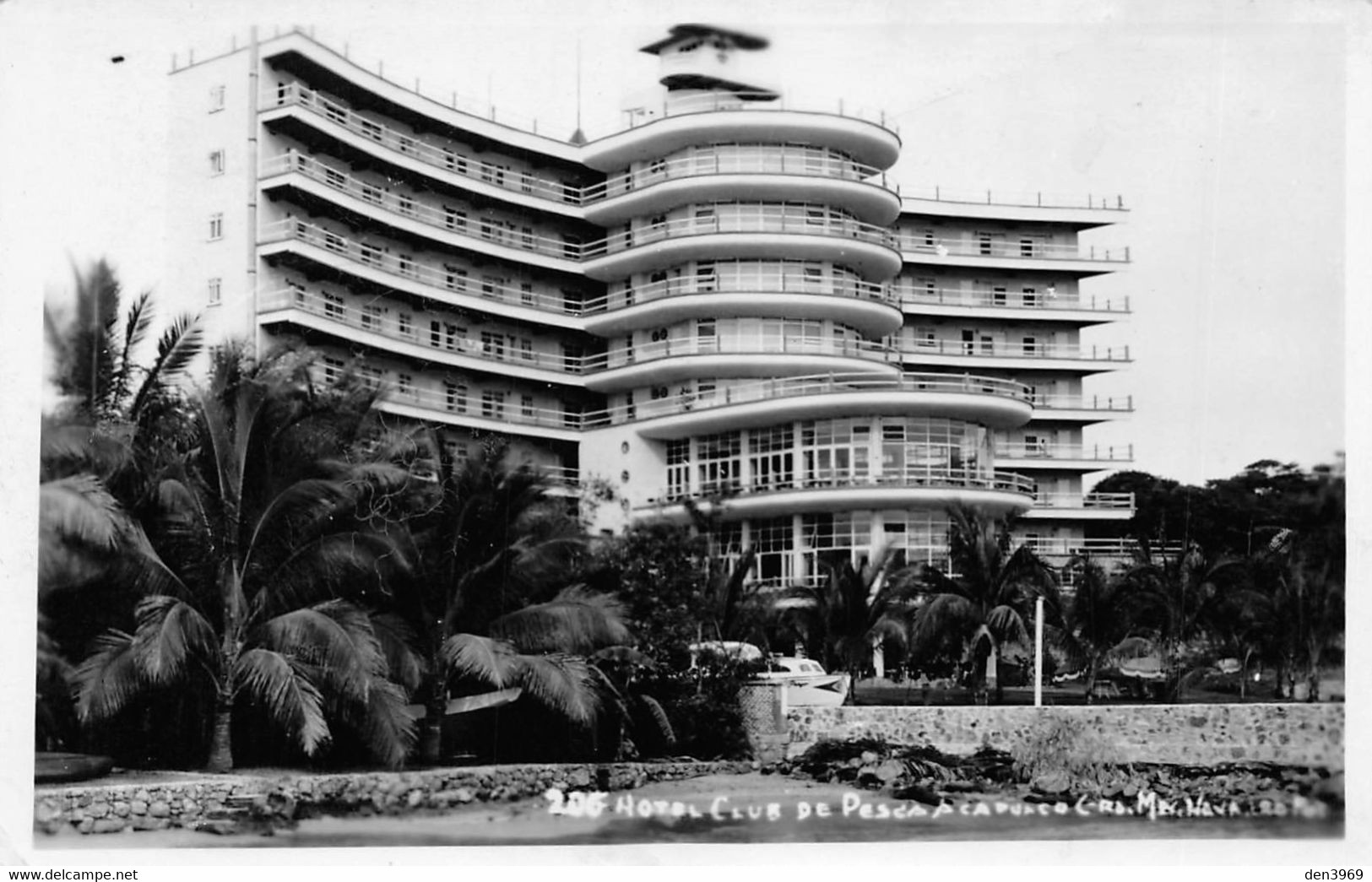 MEXIQUE - Mexico - Acapulco - Hotel Club De Pesca - Photo-Carte, Voyagé (voir Les 2 Scans) - Mexique