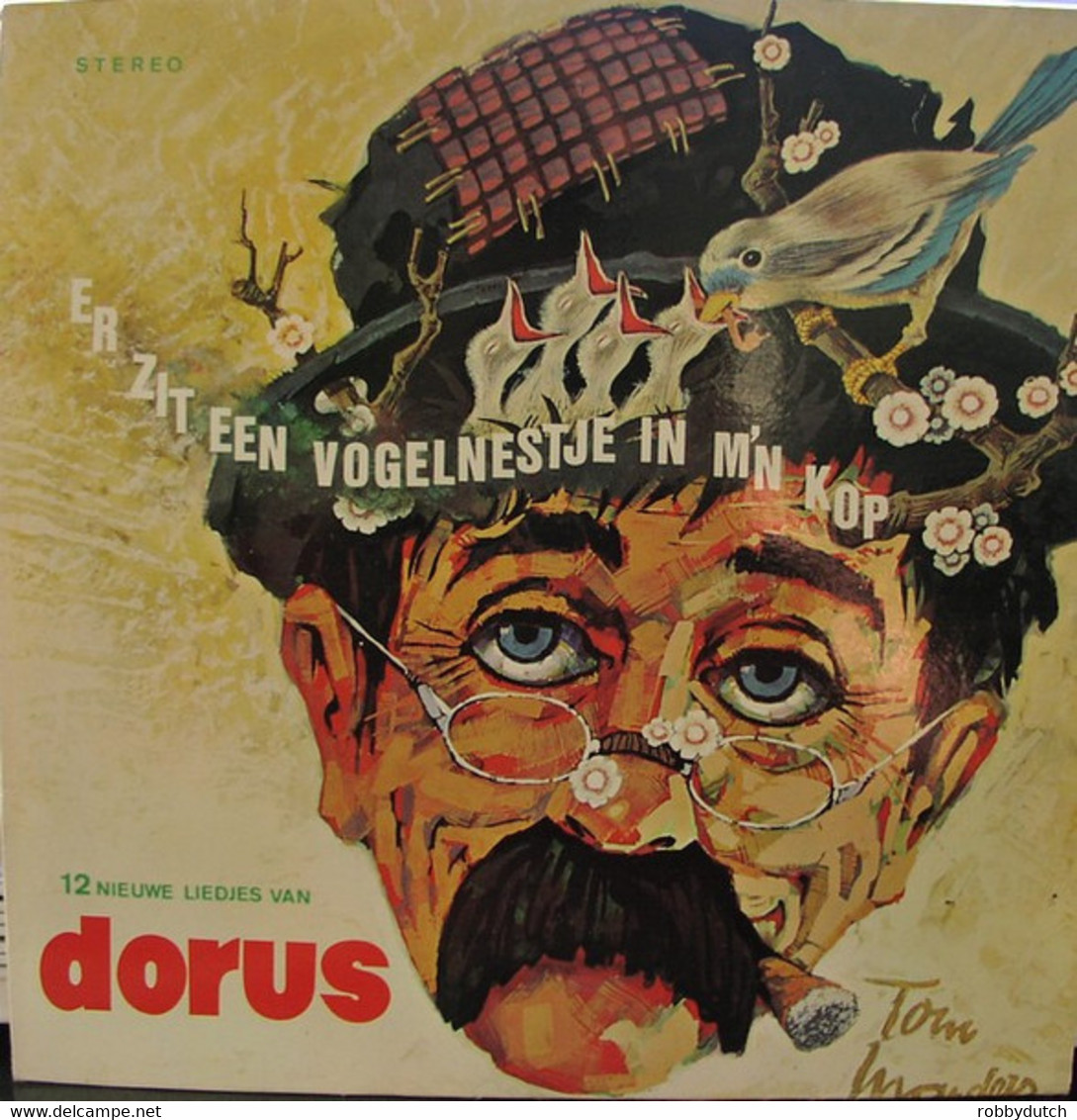 * LP * DORUS - ER ZIT EEN VOGELNESTJE IN M'N KOP (Holland 1971 EX) - Humor, Cabaret