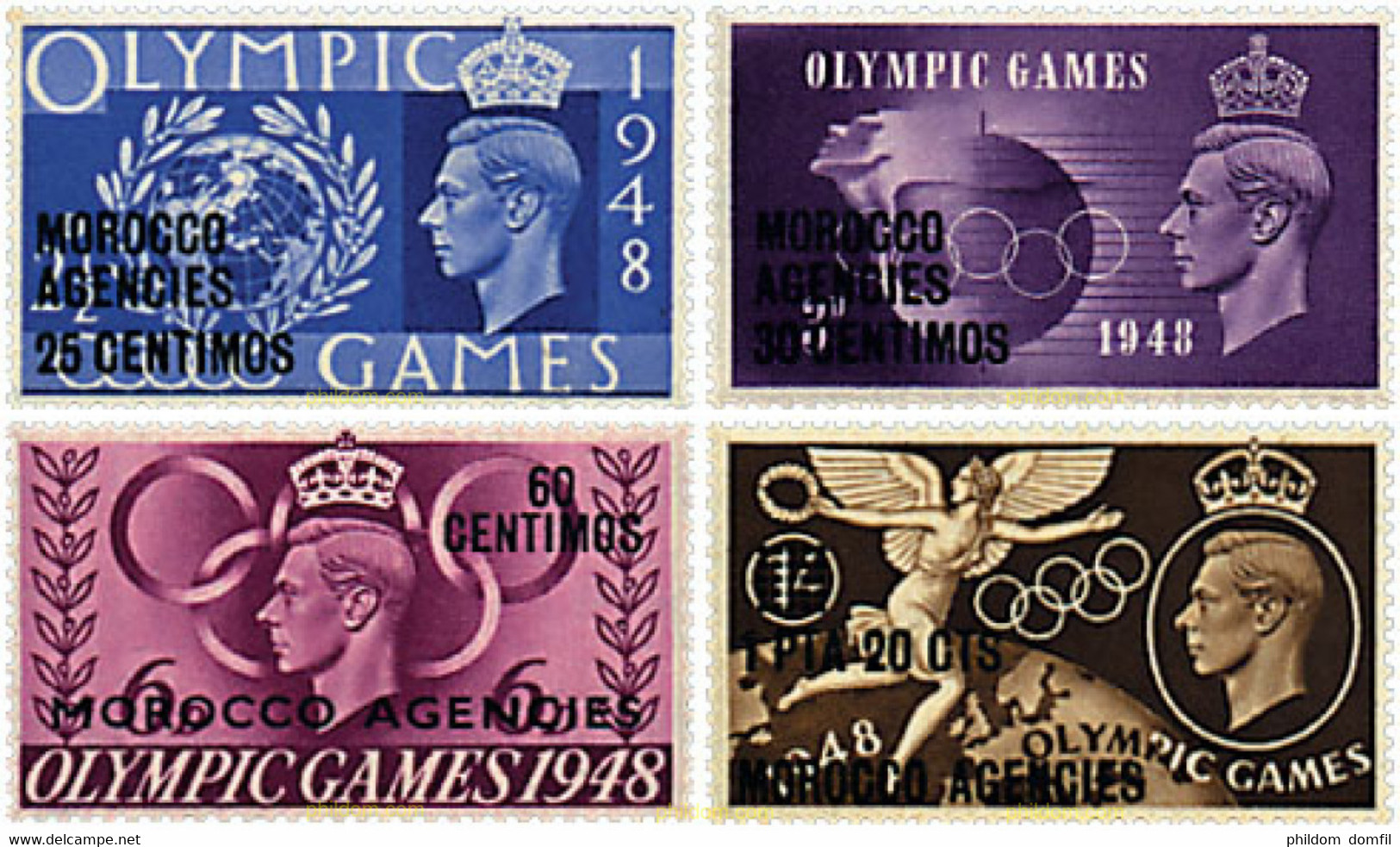 29188 MNH MARRUECOS Oficina Inglesa 1948 14 JUEGOS OLIMPICOS VERANO LONDRES 1948 - Estate 1948: Londra