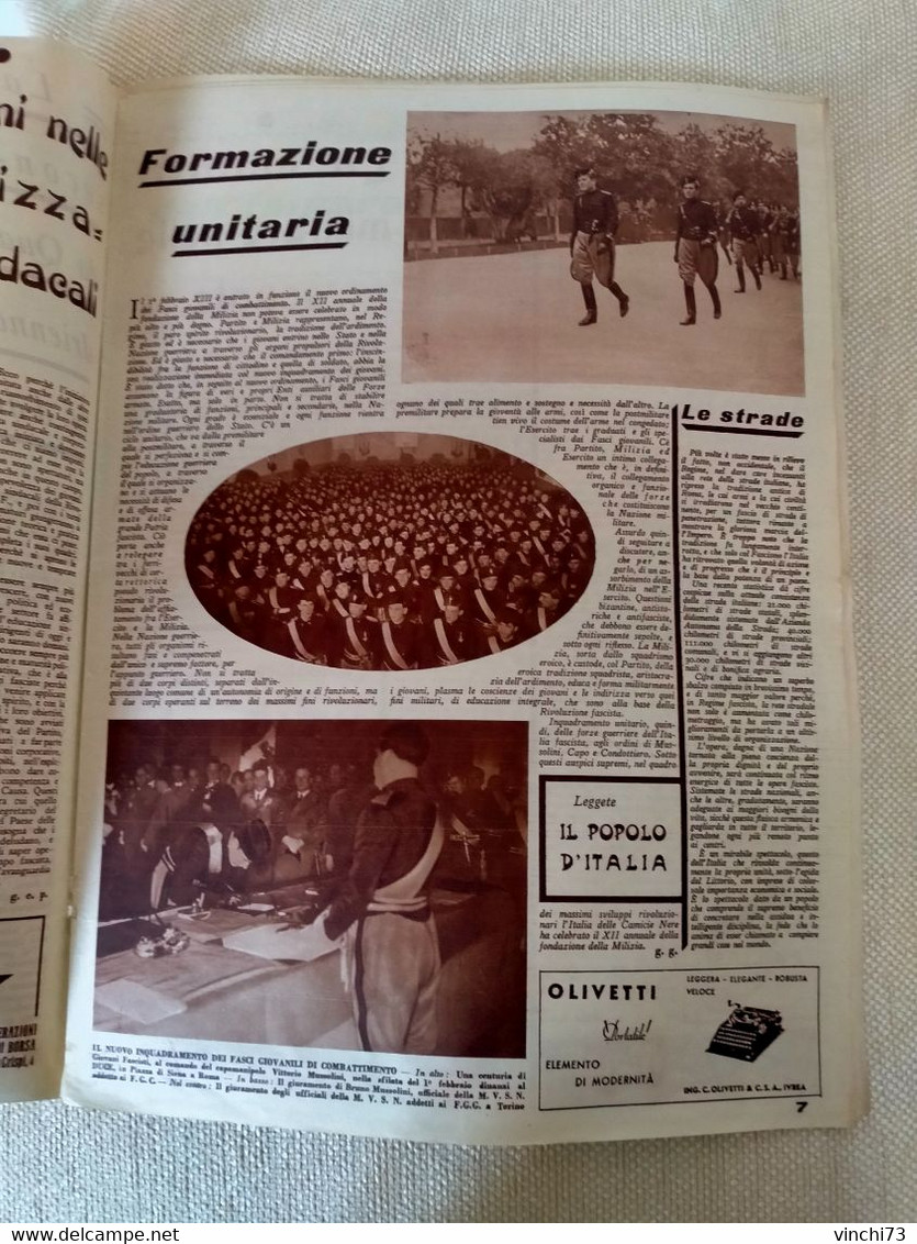 ! - ITALIA -GIOVENTÙ FASCISTA  DEL 1934 - Arte, Diseño Y Decoración