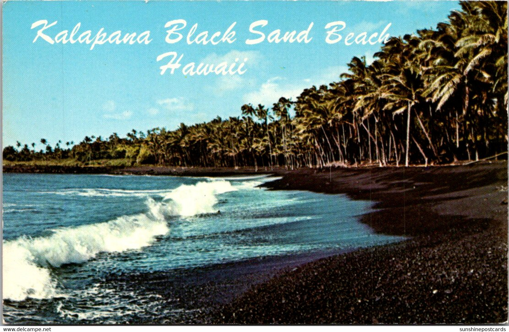 Hawaii Kalapana Black Sand Beach - Big Island Of Hawaii