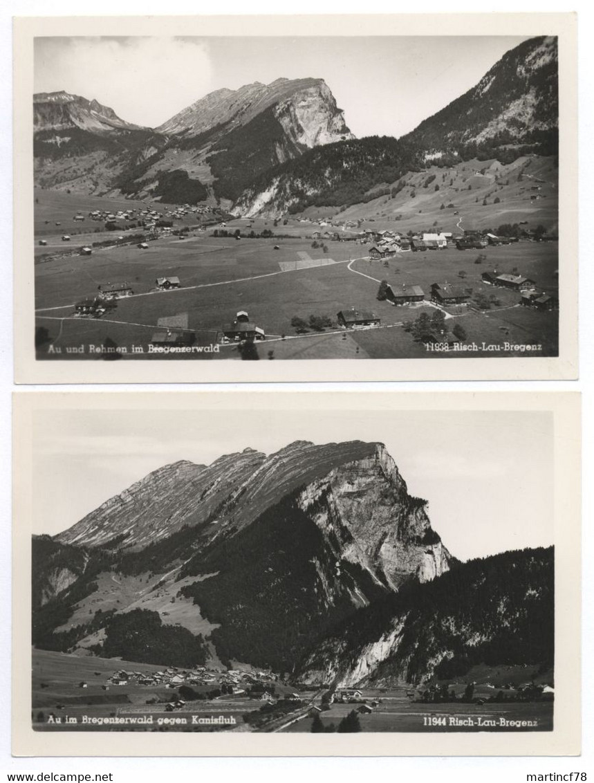 Österreich Au Und Rehmen Im Bregenzerwald 11938 Risch-Lau-Bregenz + Au Im Bregenzerwald Gegen Kanisfluh - Bregenzerwaldorte