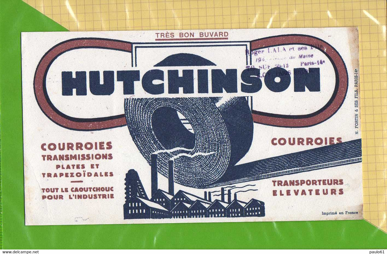 BUVARD : Courroies Transporteur HUTCHINSON - Automóviles