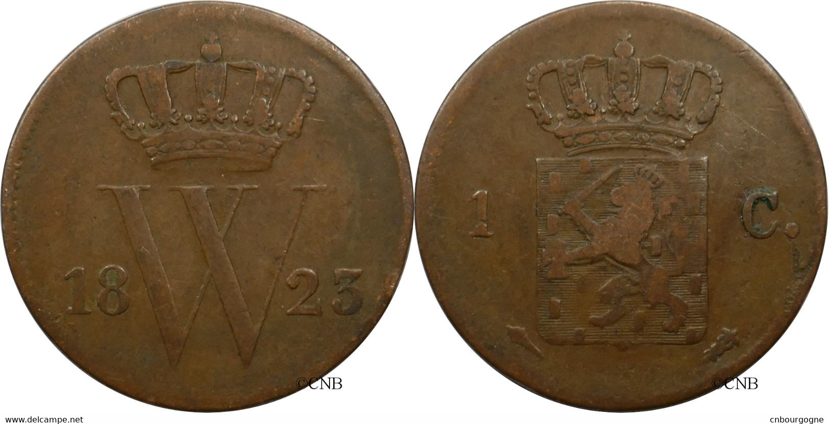 Pays-Bas - Royaume-Uni - Guillaume Ier - 1 Cent 1823 - TB/VF30 - Mon5674 - 1815-1840: Willem I.