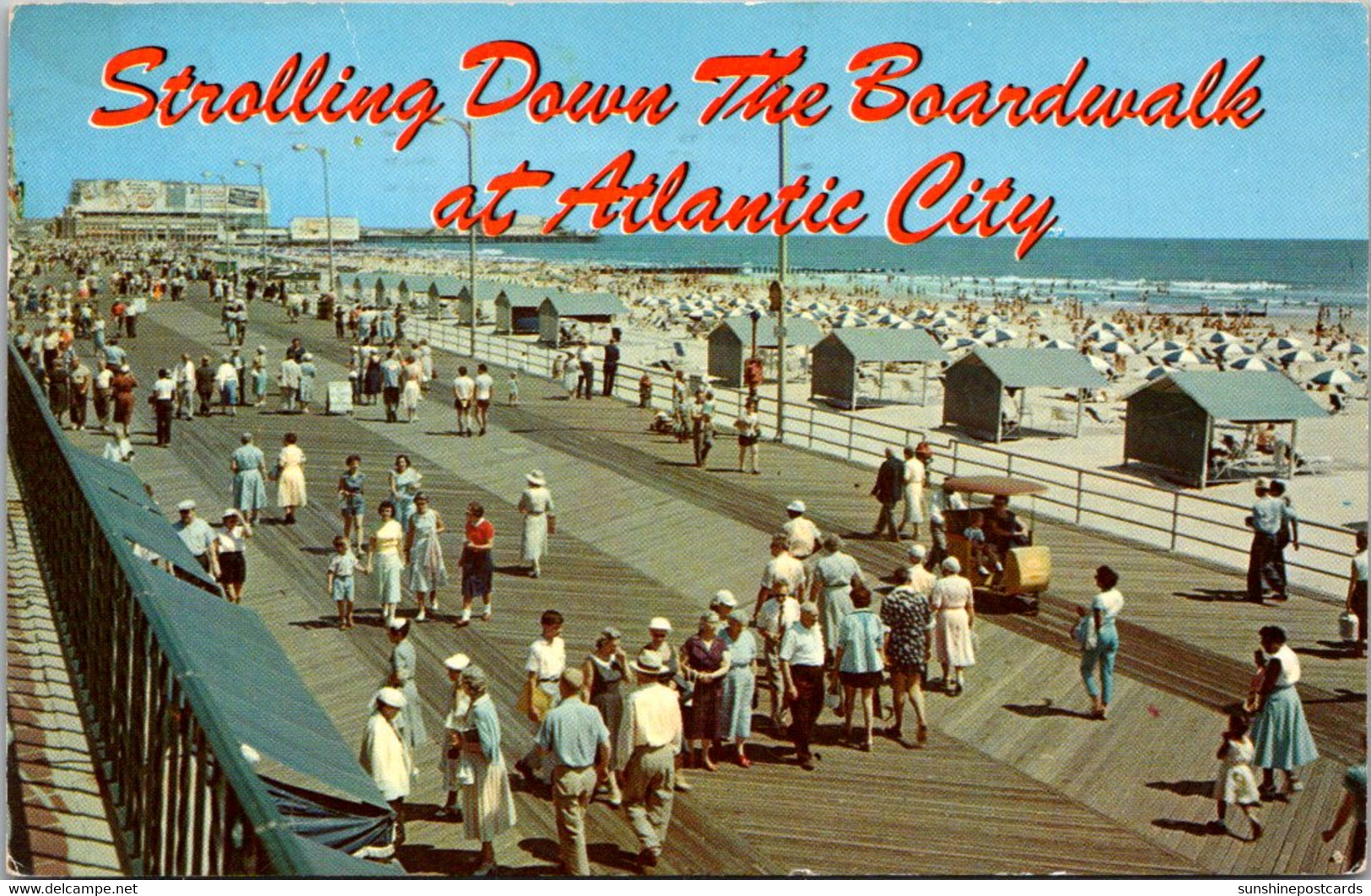 New Jersey Atlantic City Strolling Down The Boardwalk 1962 - Atlantic City