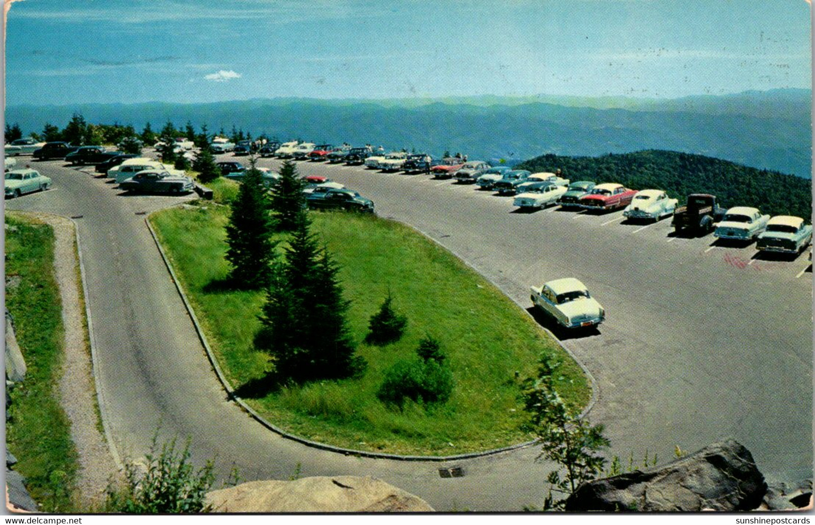 Tennessee Great Smoky Mountains National Park Parking Area At Clingmans Dome 1955 - Smokey Mountains