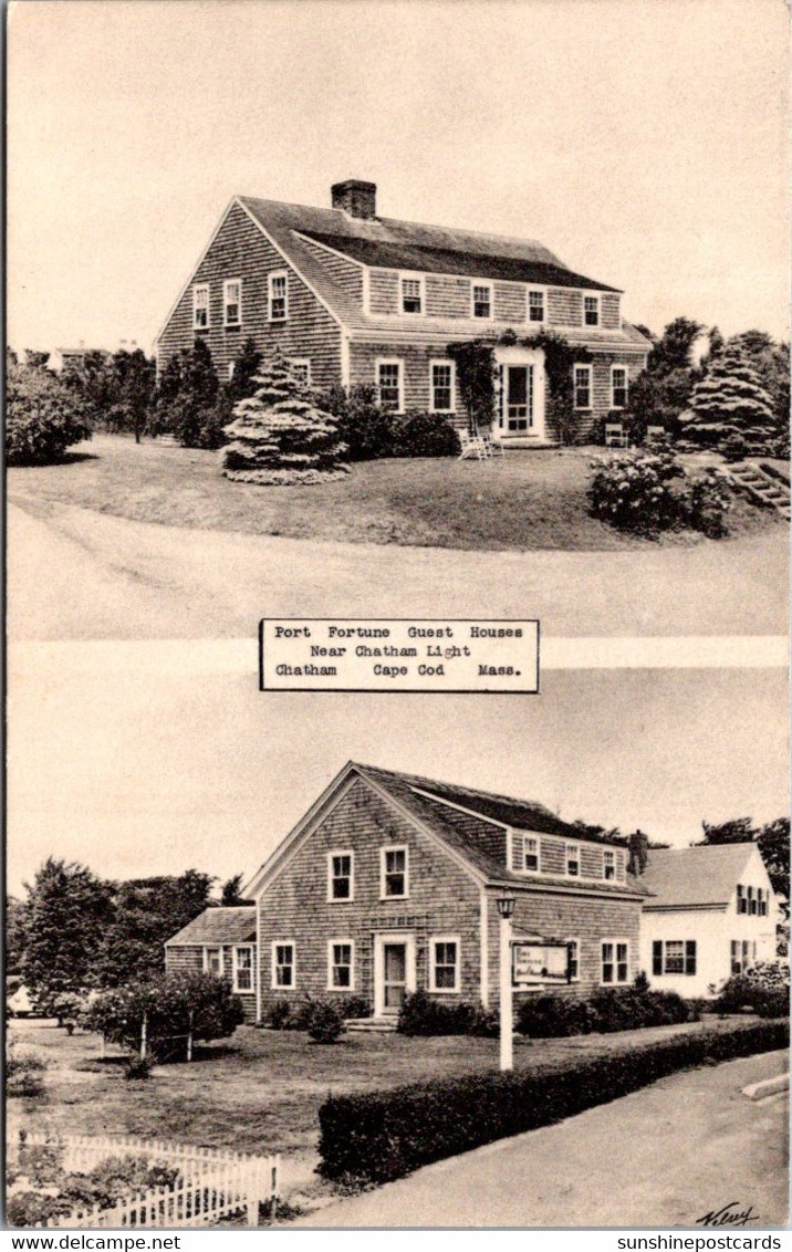 Massachusetts Cape Cod Port Fortune Guest House Near Chatham Lighthouse Split View - Cape Cod