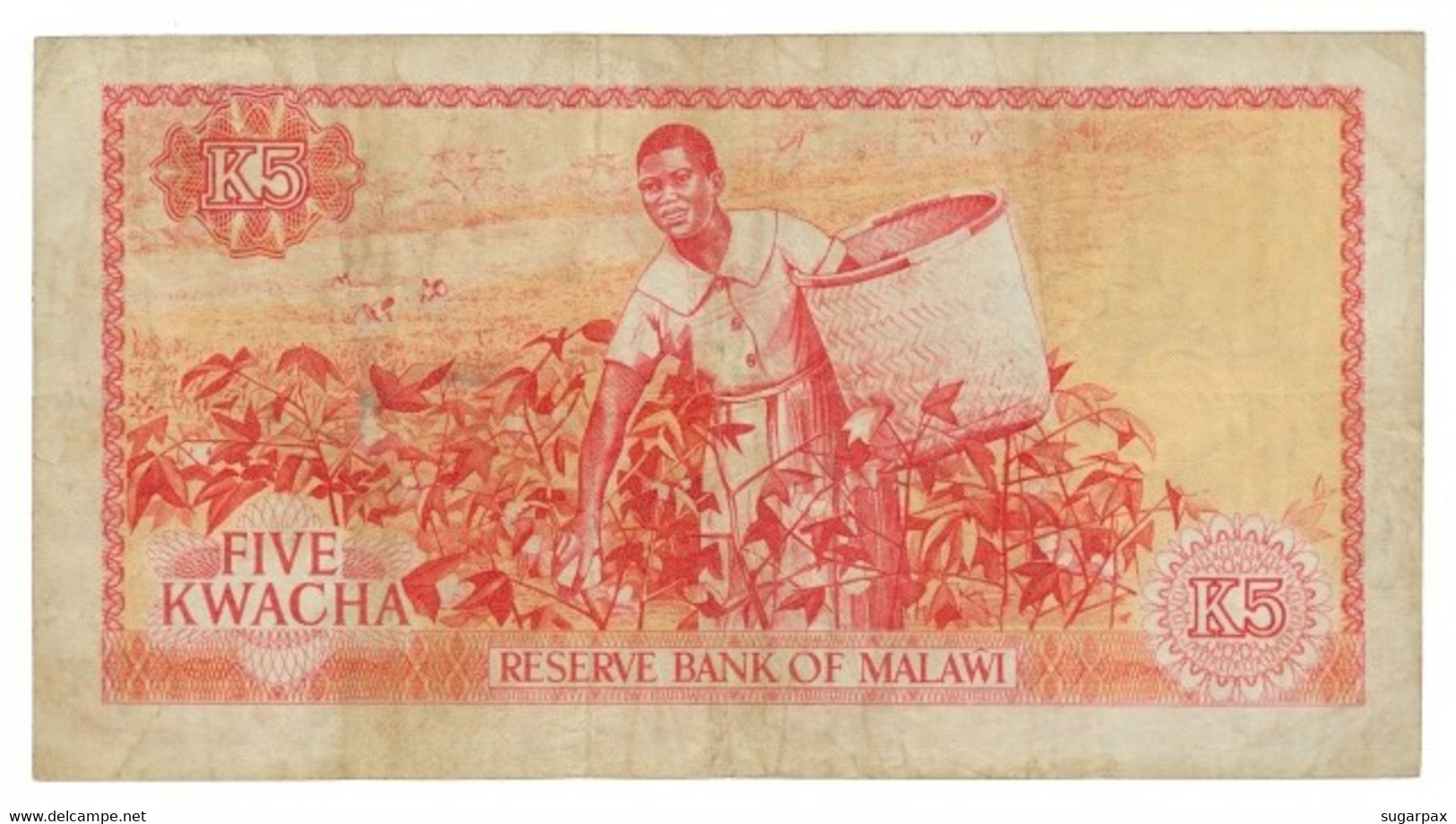 Malawi - 5 Kwacha - L. 1964 ND ( 1973 ) - Pick 11.a - Série C - Malawi