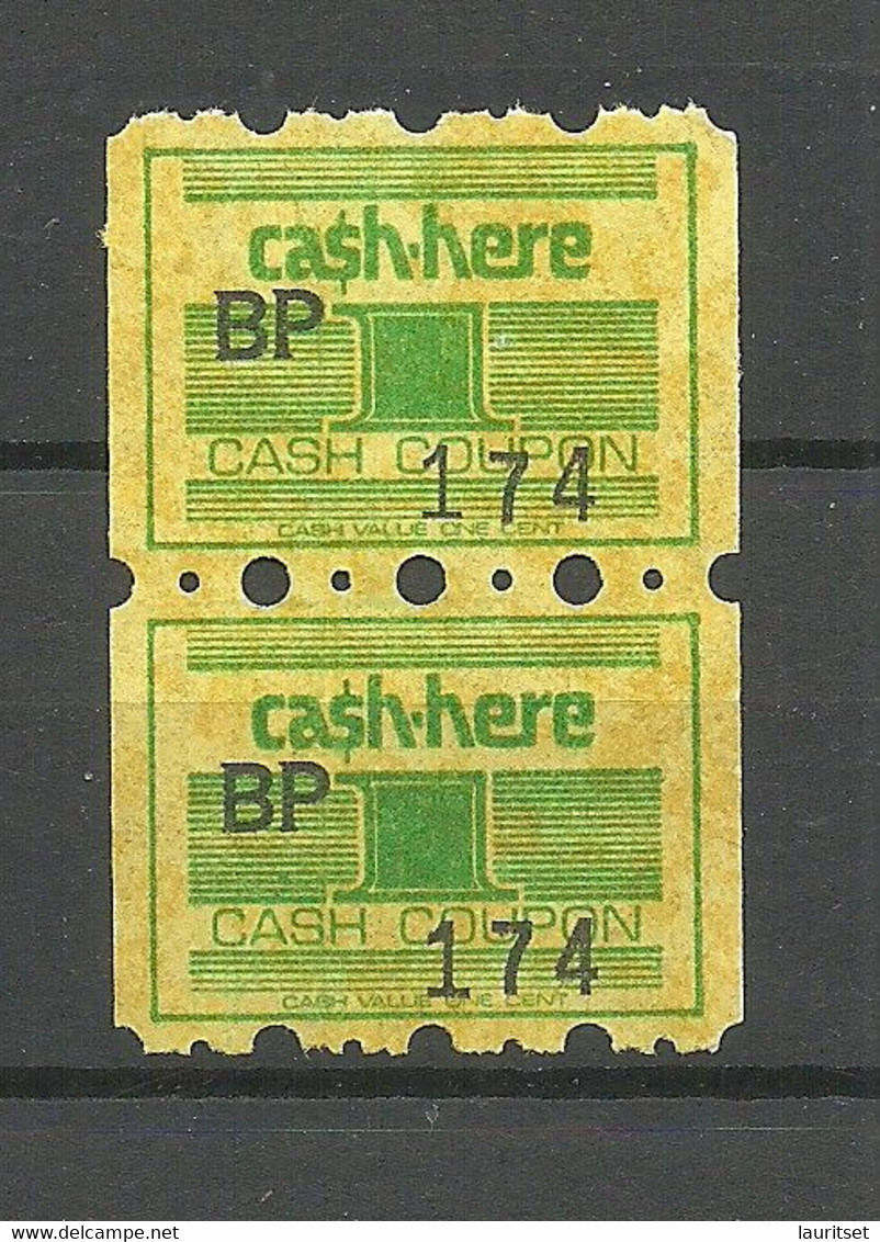 USA Cash Coupon As Pair MNH - Non Classés