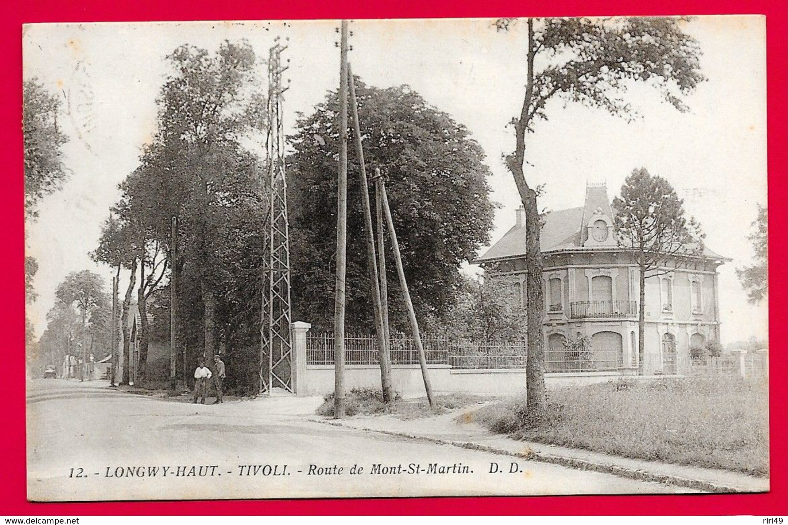 CPA 54 LONGWY-HAUT, Tivoli-Route De Mont-St-Martin, Voyagée  1932, Belle Carte - Longwy