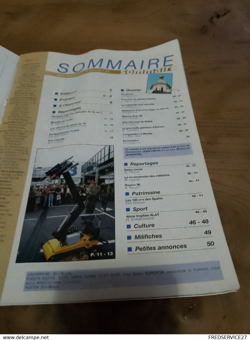 75/ TERRE MAGAZINE SOMMAIRE EN PHOTO N°78 1996 - Waffen