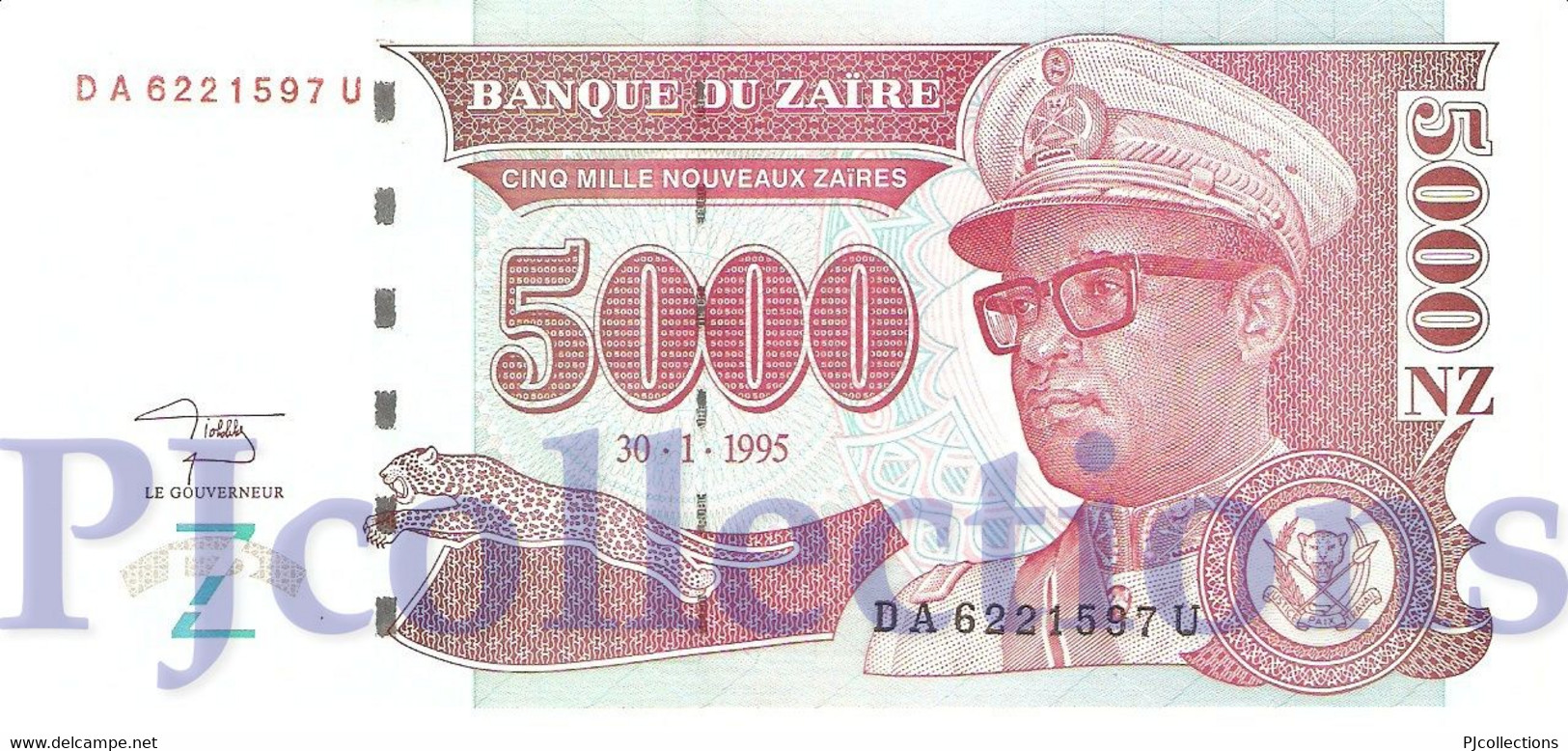 ZAIRE 5000 N. ZAIRES 1995 PICK 69 UNC - Zaïre