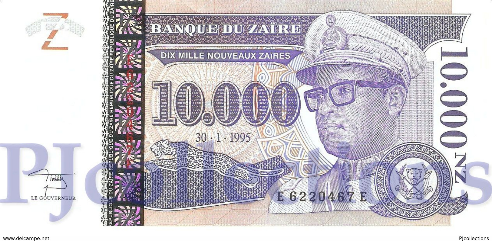 ZAIRE 10000 N. ZAIRES 1995 PICK 70a UNC - Zaïre