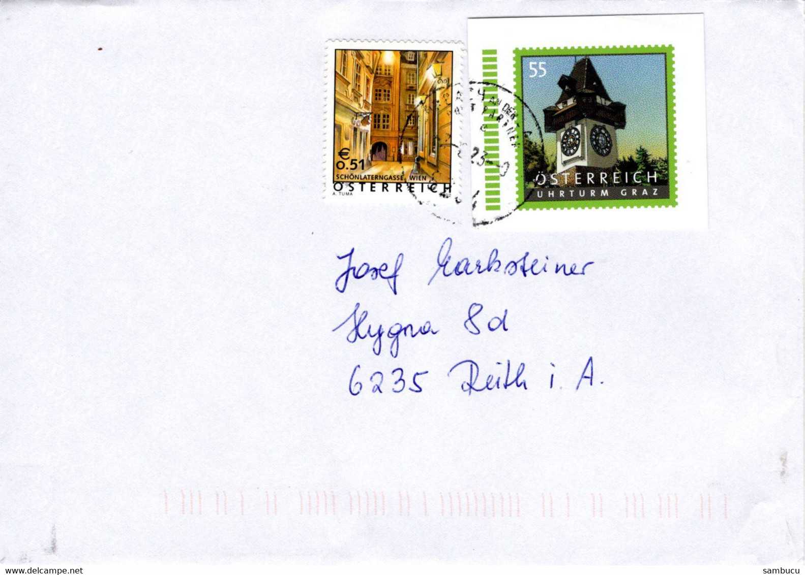 Brief Von 8234 Eisenstadt Mit 101 Cent Mischfrankatur Uhrturm Graz  2023 - Storia Postale