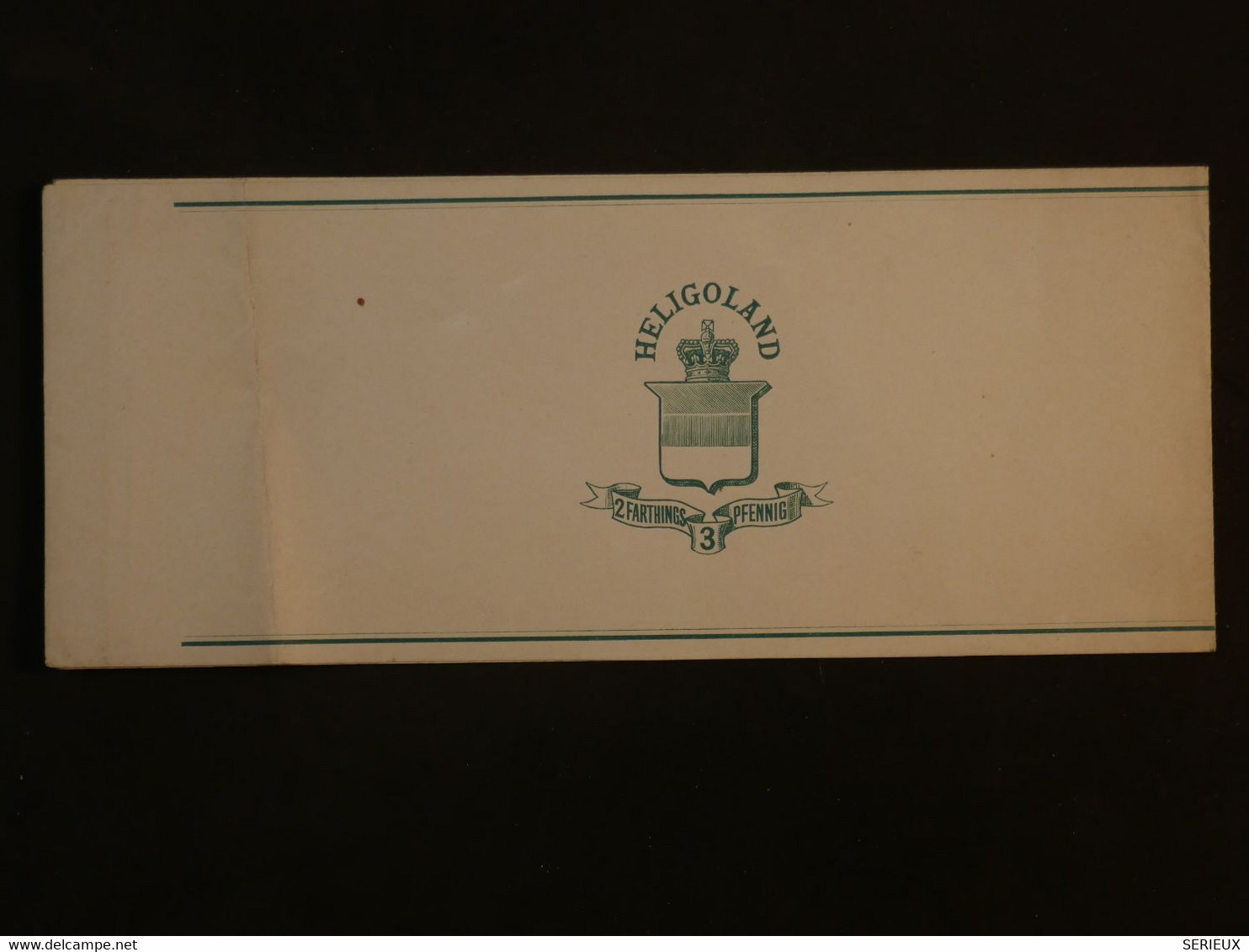 BO15 HELIGOLAND  BELLE BANDE  LETTRE ?  1880 NON VOYAGée+ PAS COURANT++ - Heligoland (1867-1890)