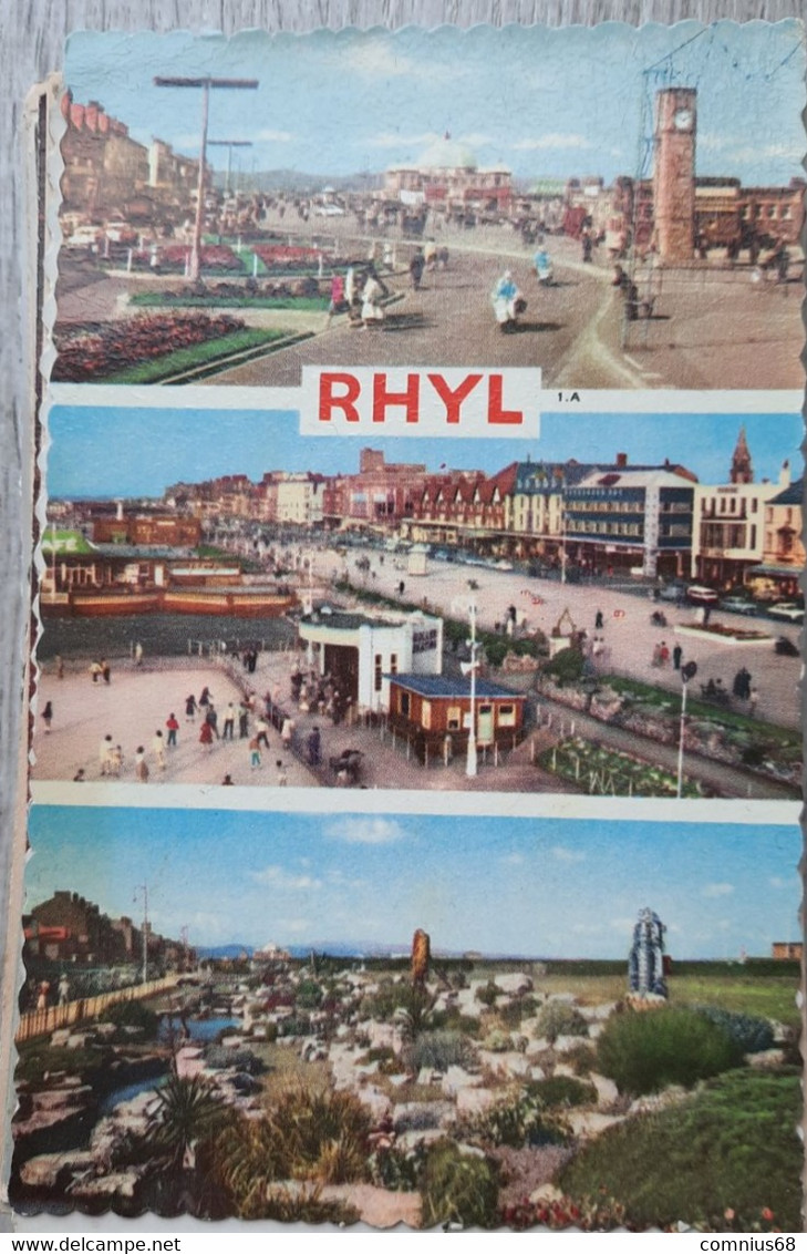 CPSM - Wales - Pays-de-Galles - Rhyl - 3 Vues - Flintshire