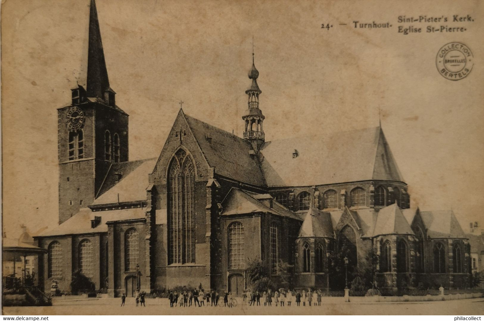 Turnhout // Sint Peter's Kerk 1913 Uitg. Bertels / Vuil - Vlekkig - Turnhout