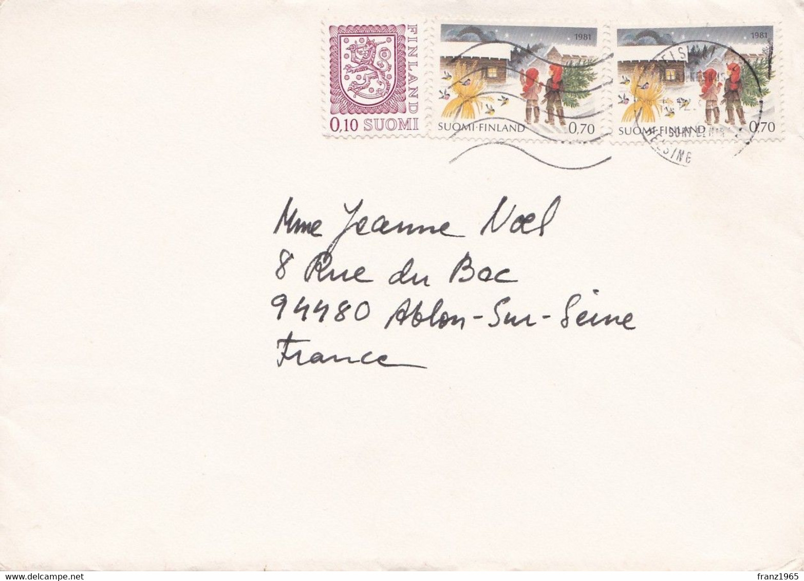 From Finland To France - Storia Postale