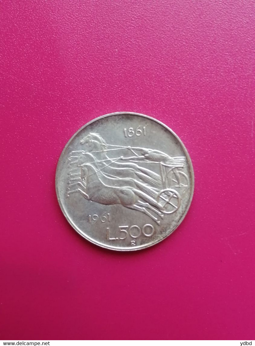 ITALIE = PIECE DE MONNAIE DE 500 LIRES DE 1961 EN ARGENT - Gedenkmünzen