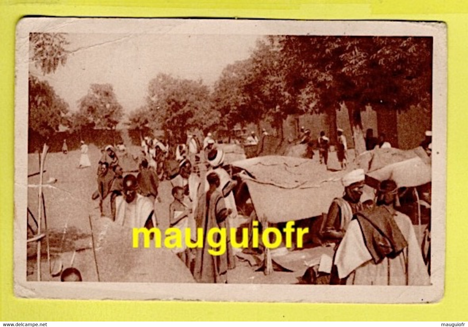 SOUDAN FRANÇAIS / TP 66 LAITIÈRE PEULH AU MARCHÉ SUR CPA DE GAO 1935 - Briefe U. Dokumente