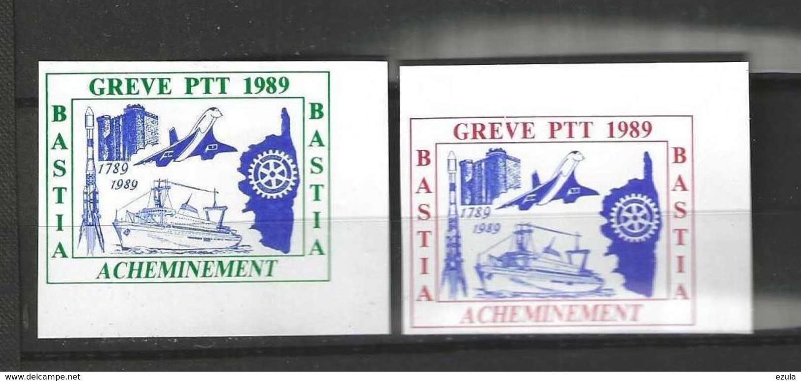 Timbre  Feuillets Grève BASTIA - 1989 ****  Neuf  Belle Pièce- - Stamps