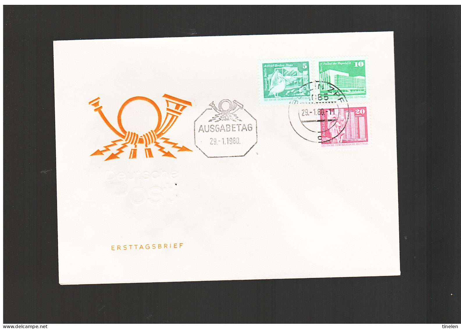 Ddr -germania Est - 1980 Fdc AUFAU IN DDR - 1971-1980