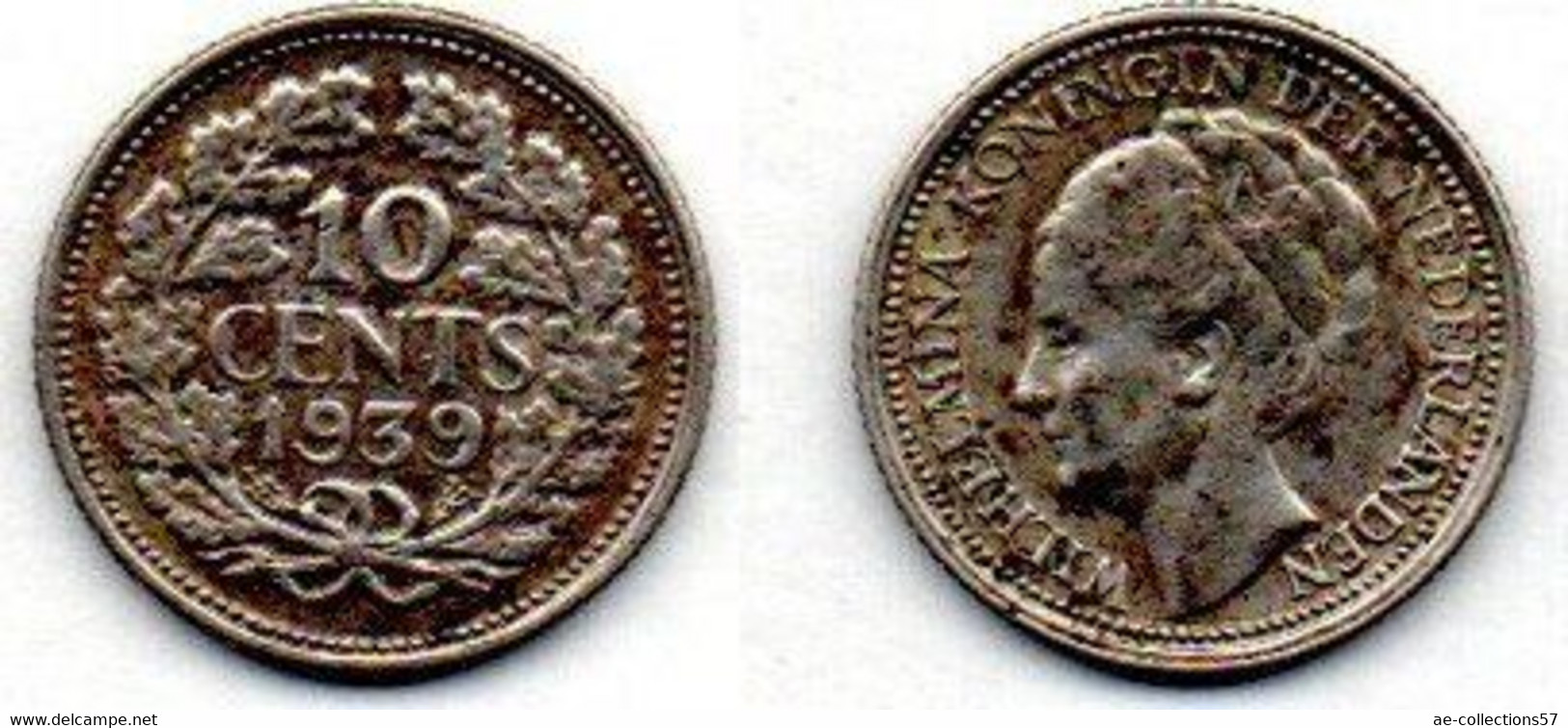 MA 19853 / Pays Bas - Netherlands - Niederlande 10 Cents 1939 TTB - 10 Cent