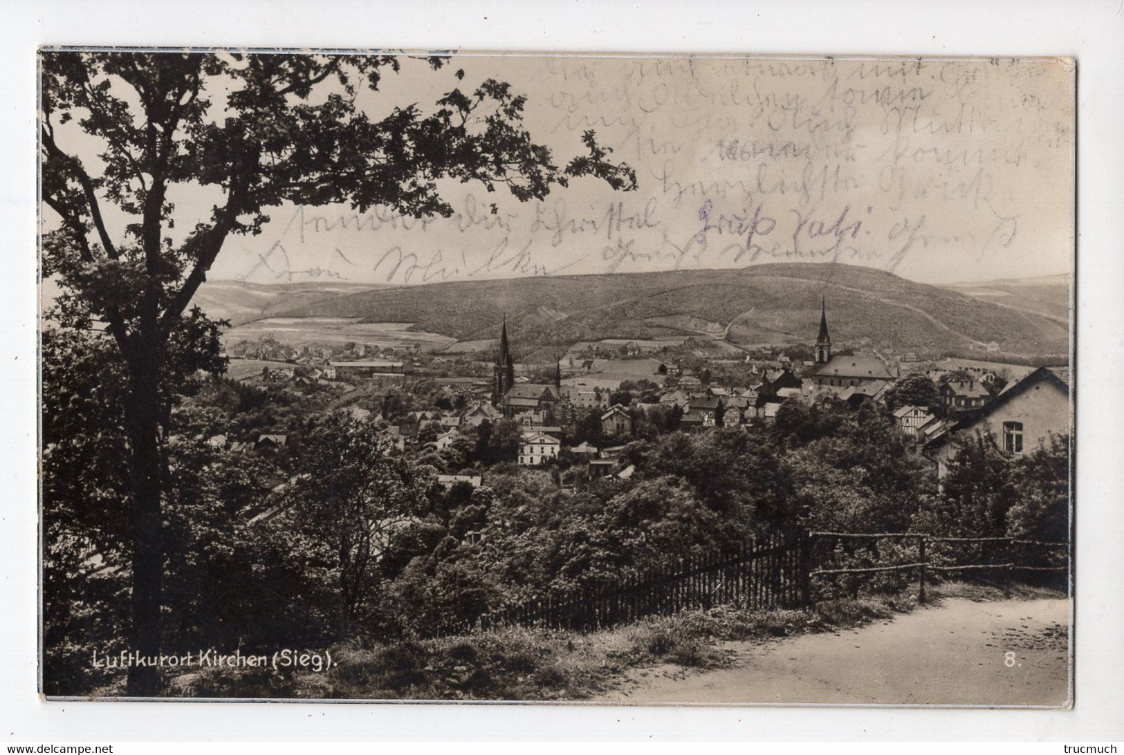 36 - Luftkurort KIRCHEN (Sieg) - Affranchissement Avec Surcharge "30 JUNI 1930" - Oblitération BETZDORF - Kirchen