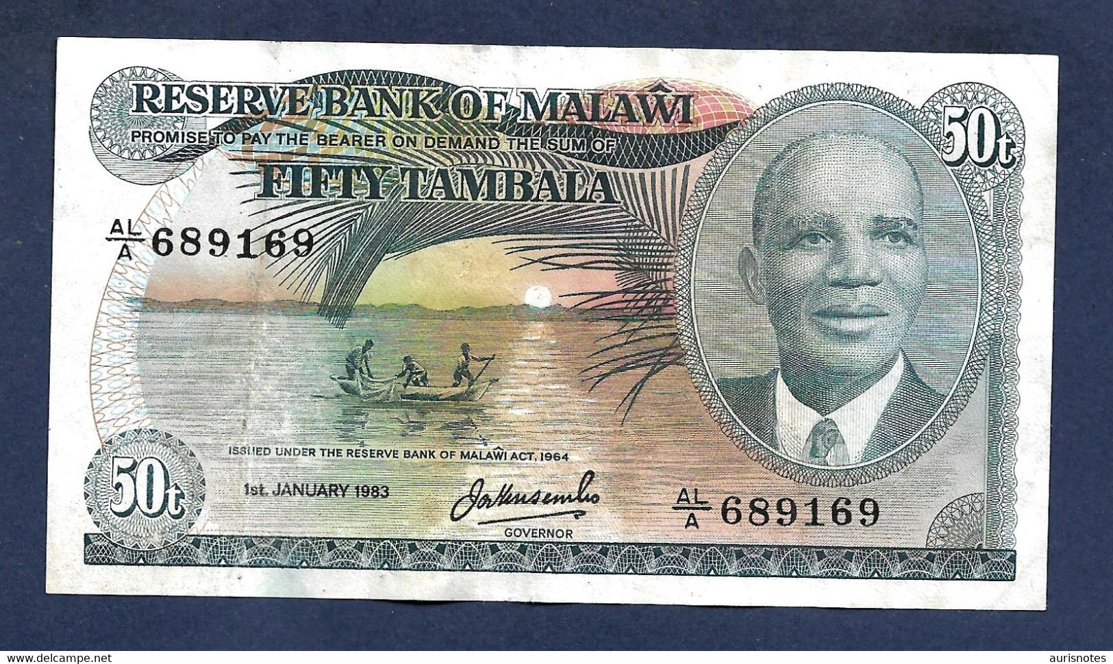 Malawi 50 Tambala 1983 P13e VF+ - Malawi