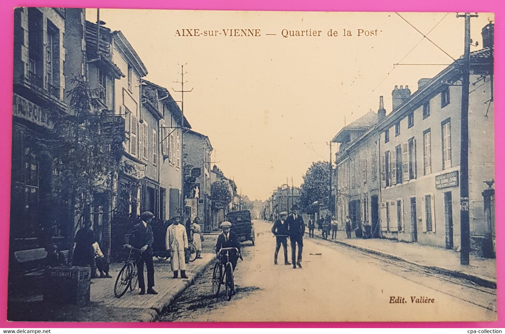 Cpa Aixe Sur Vienne Quartier Poste Carte Postale 87 Haute Vienne Rare Proche Limoges - Aixe Sur Vienne