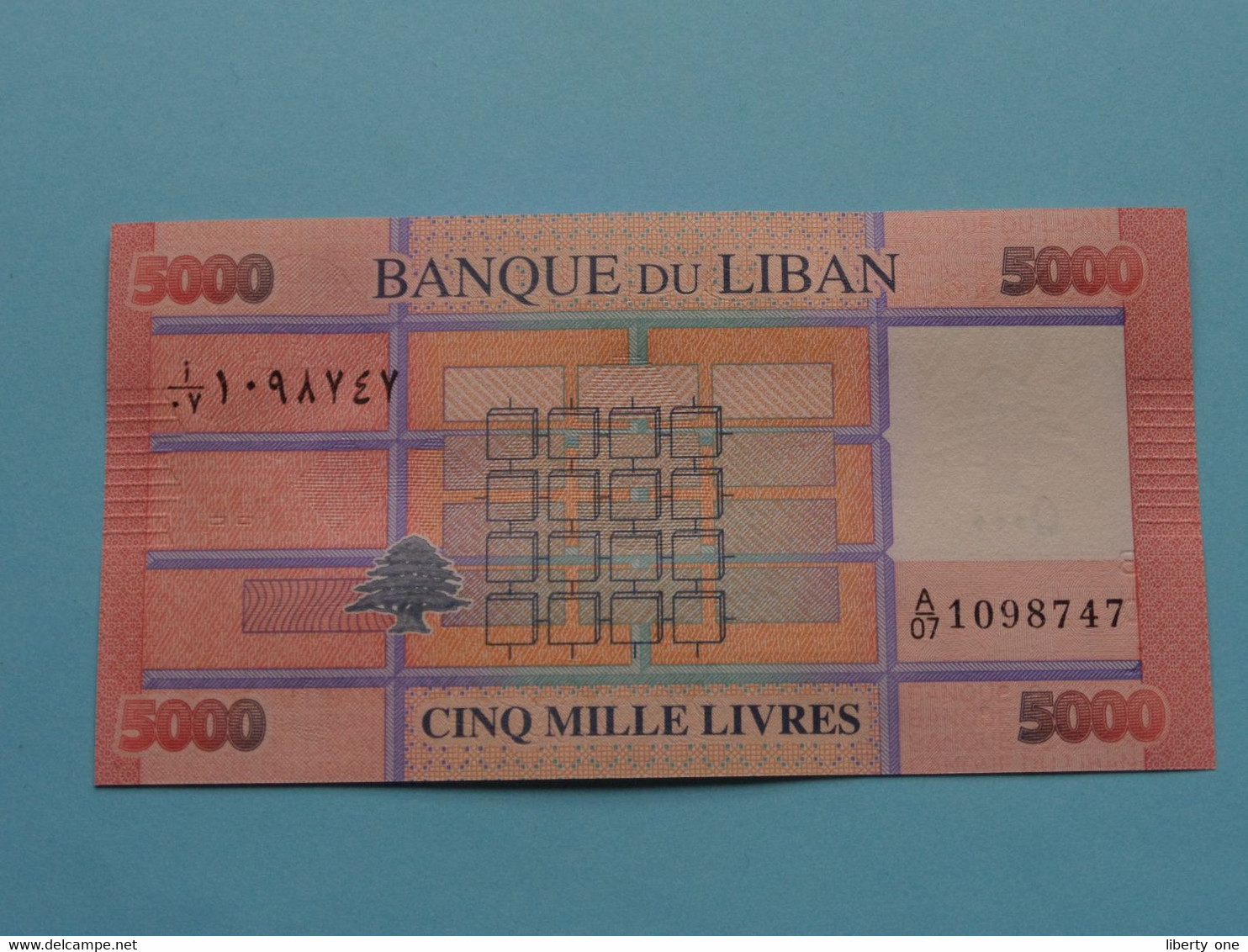 5000 Livres - 5 Mille ( Banque De Liban ) Lebanon 2014-2019 ( For Grade, Please See SCANS ) UNC ! - Líbano