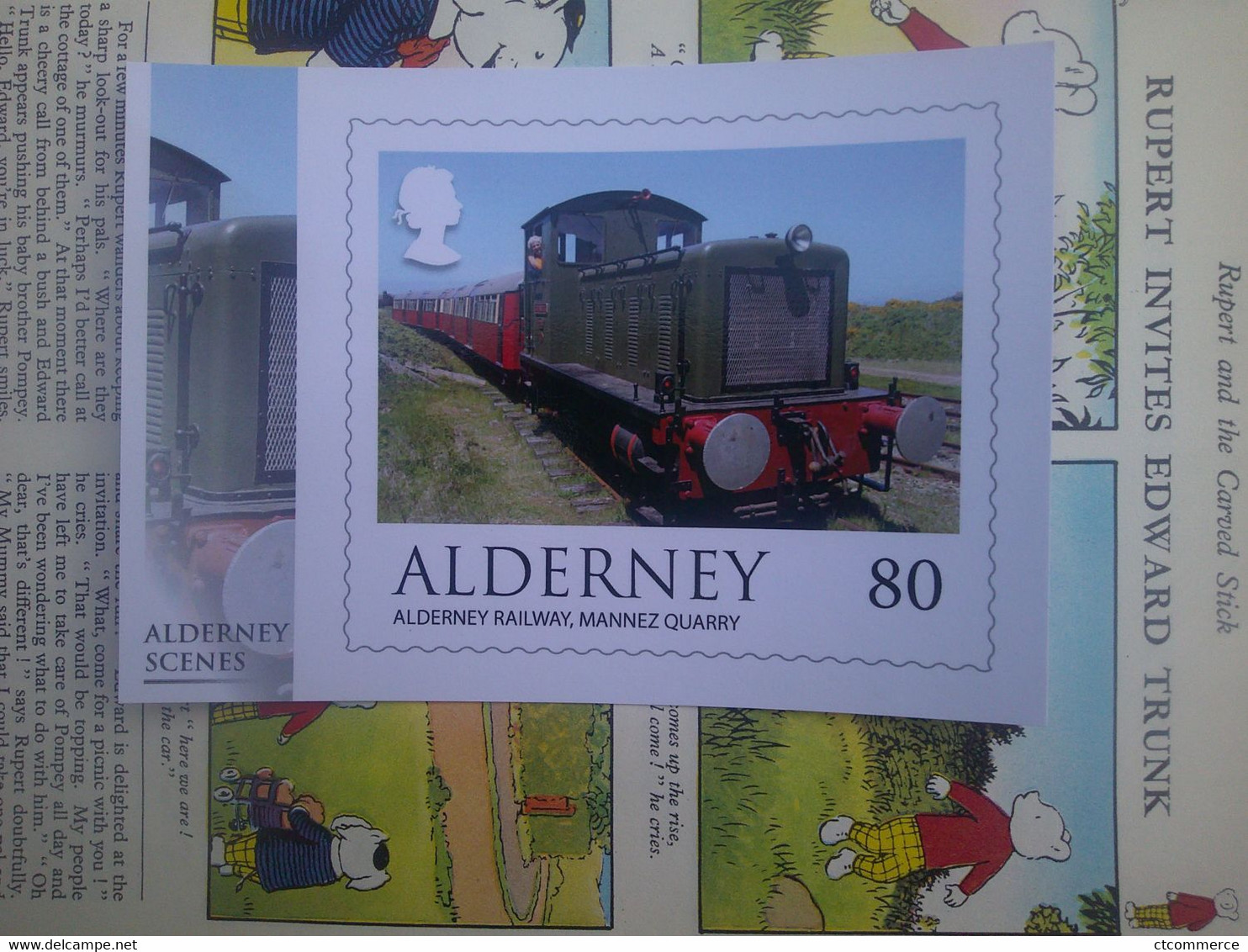 Carte Postale Alderney, Railway Mannez Quarry, Aurigny, Carrière Ferroviaire De Mannez - Alderney