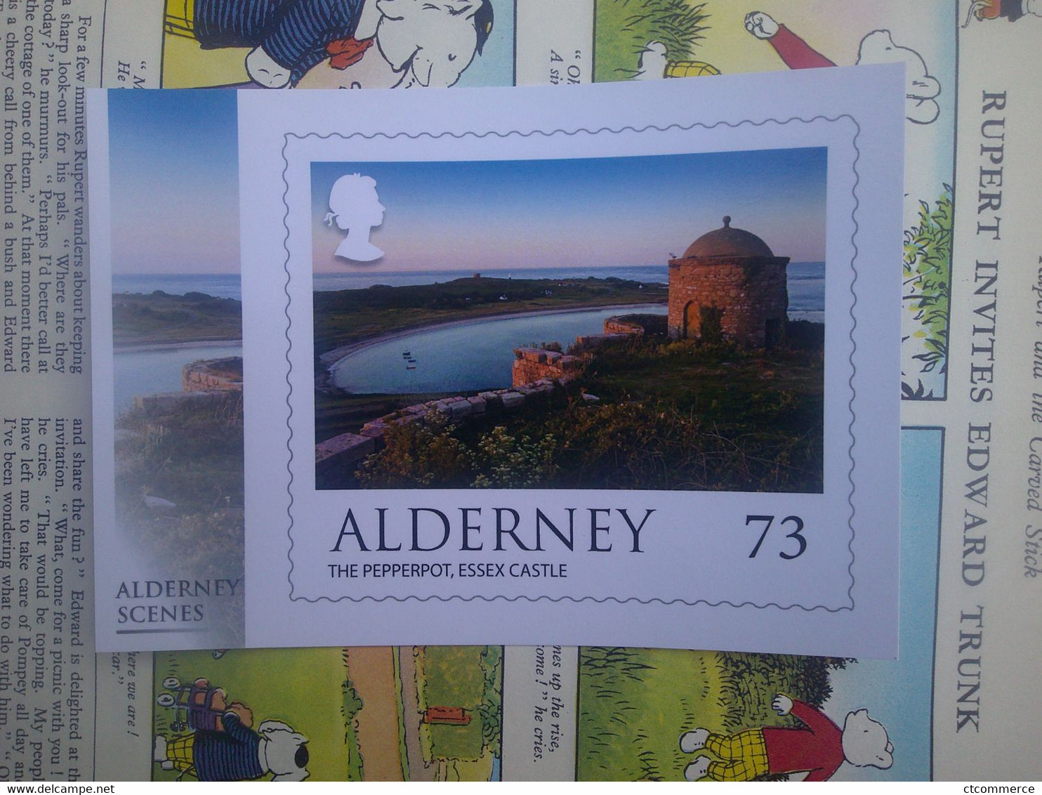 Carte Postale Alderney, The Pepperpot, Essex Castle, Aurigny,   Le Pepperpot, Château D'Essex - Alderney