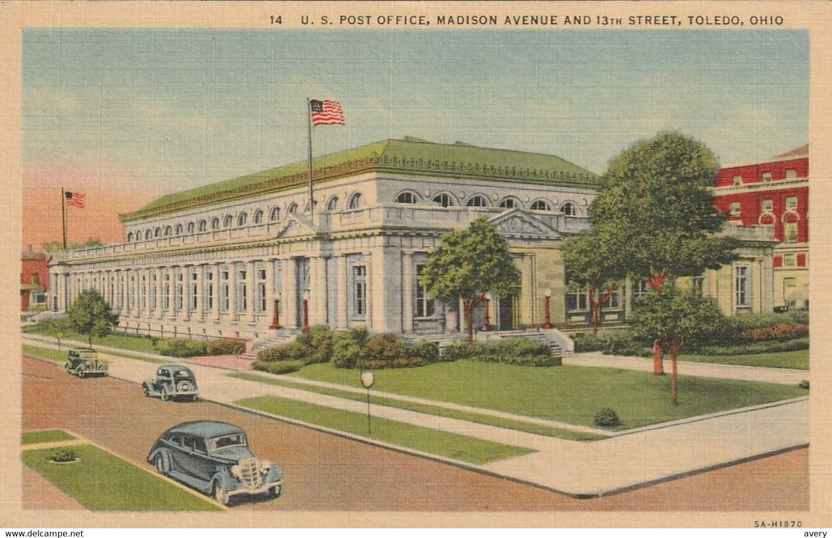 U. S. Post Office, Madison Avenue And 13th Street, Toledo, Ohio - Toledo