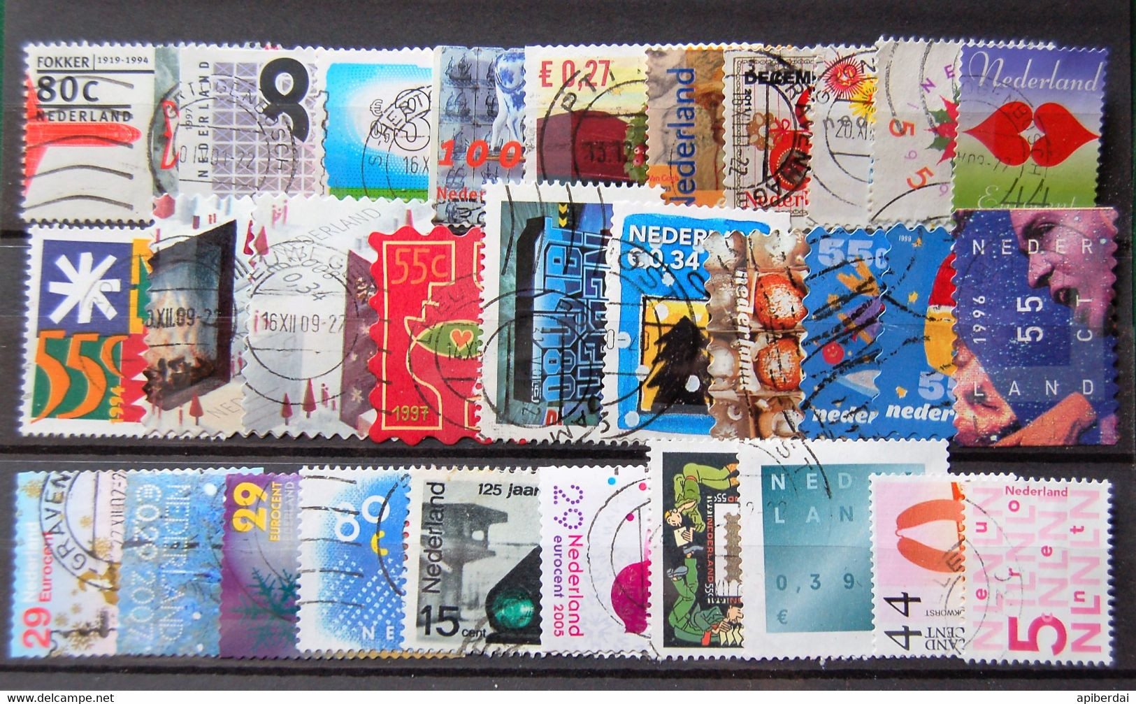 Nederland Pays Bas - Small Batch Of 30 Stamps Used XXXII - Colecciones Completas