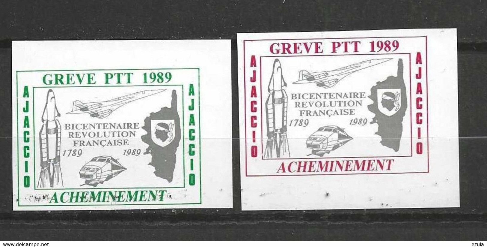 Timbre  Feuillets Grève AJACCIO - 1989 ****  Neuf  Belle Pièce- - Marken