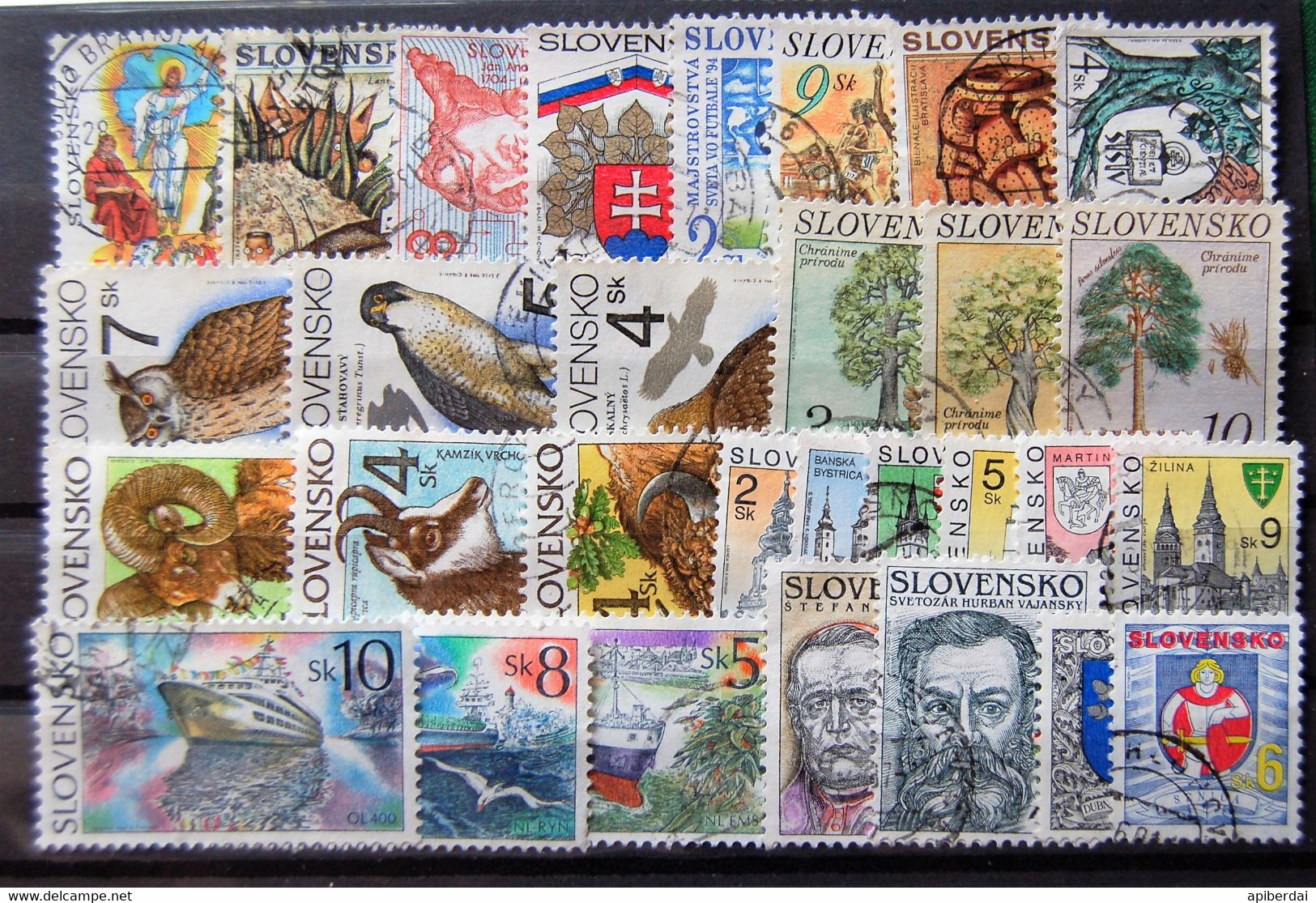 Slovaquie Slovensko - Small Batch Of 30 Stamps Used - Verzamelingen & Reeksen