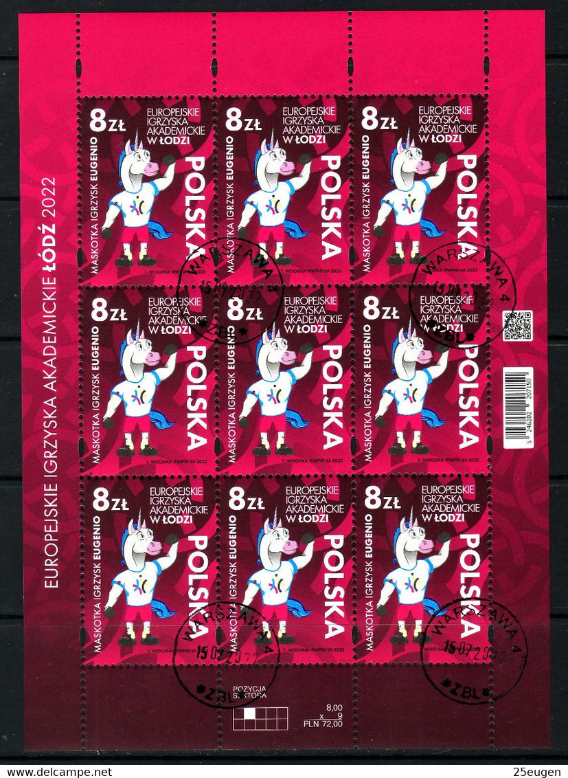 POLAND 2022 Michel No 5396 Klbg  Used - Gebraucht