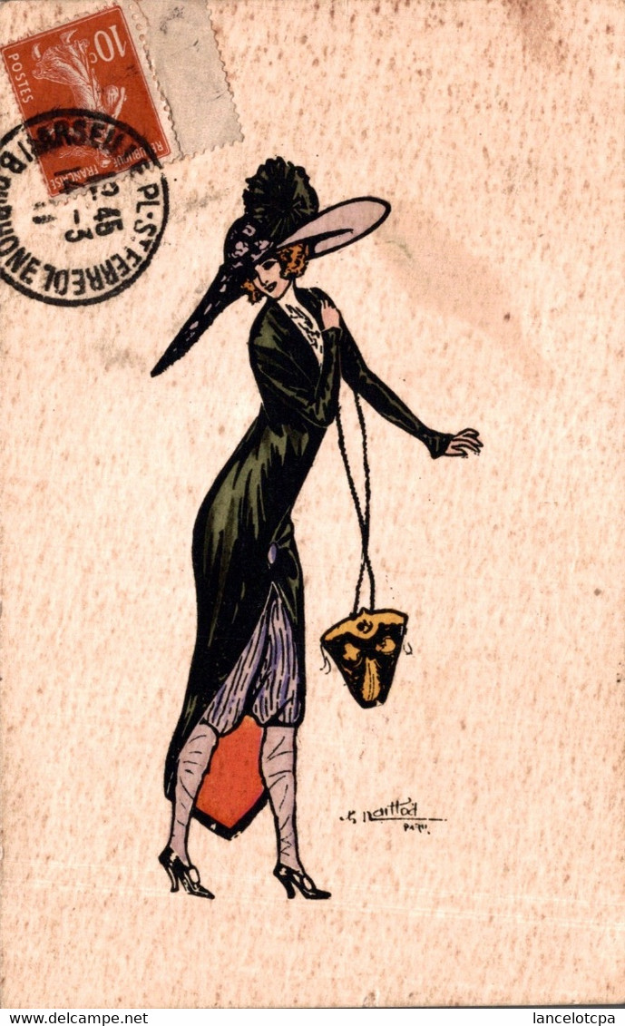 ILLUSTRATION NAILLOD / FEMME AU CHAPEAU - Naillod