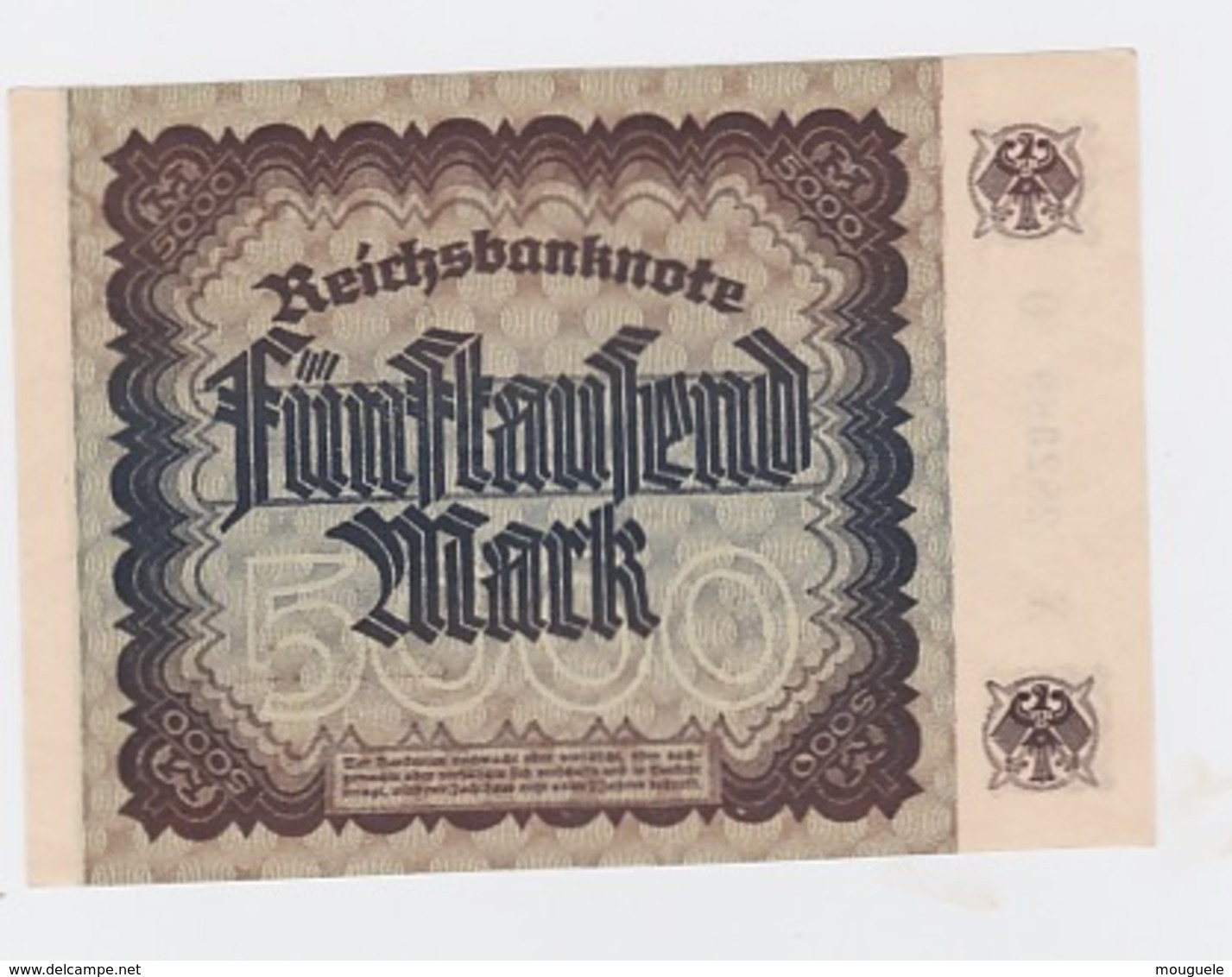 Billet De 5000 Mark Du 2-12-1922 Pick 81  Neuf - Sonstige & Ohne Zuordnung