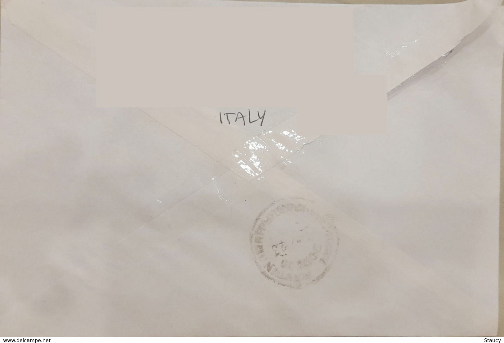 ITALY 2023 REGISTERED Air Mail COVER Postally Travelled MILANO To INDIA - FRANKED With METER / MACHINE FRANKING - 2021-...: Oblitérés