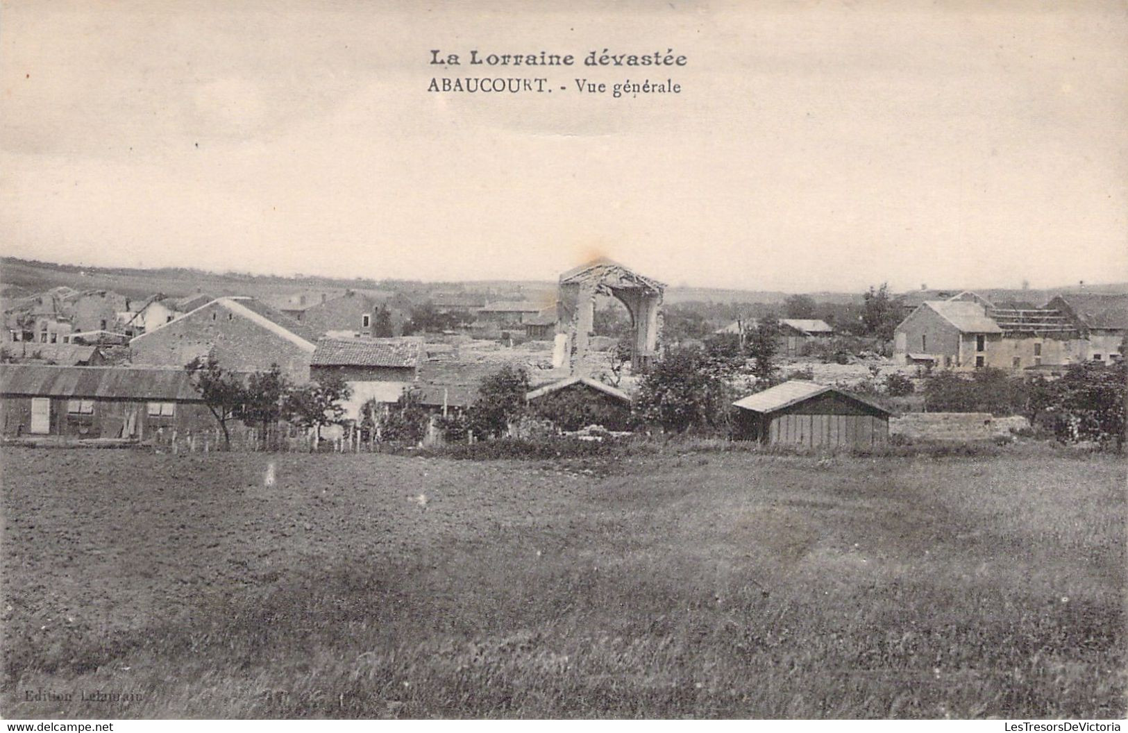 FRANCE - 54 - ABAUCOURT - Vue Générale - Bâtiment Agricole - Carte Postale Ancienne - Sonstige & Ohne Zuordnung