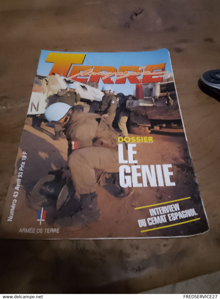 75/ TERRE MAGAZINE SOMMAIRE EN PHOTO N° 43 1993 DOSSIER LE GENIE - Armi