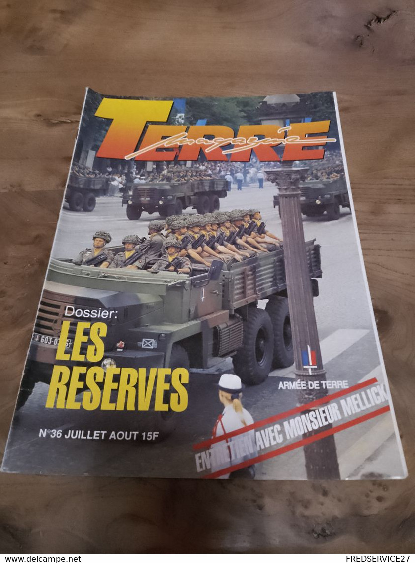 75/ TERRE MAGAZINE SOMMAIRE EN PHOTO N° 36  1992  DOSSIER LES RESERVES - Waffen