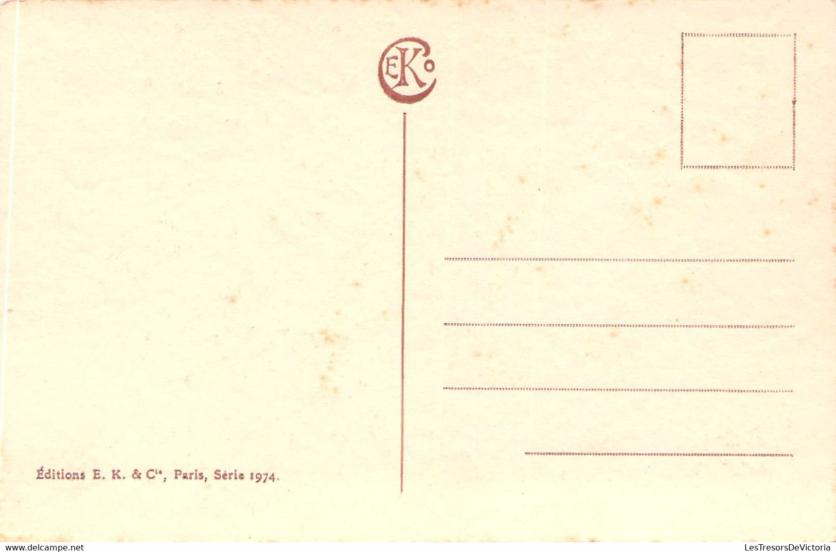 Illustrateur - Hardy - Edit. E.K. Et Cie - Colorisé - Femme Et Son éventail En Plume - Attelage - Carte Postale Ancienne - Hardy, Florence