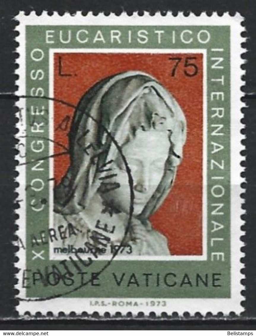 Vatican City 1973. Scott #532 (U) Eucharistic Congress, Head Of Mary - Oblitérés