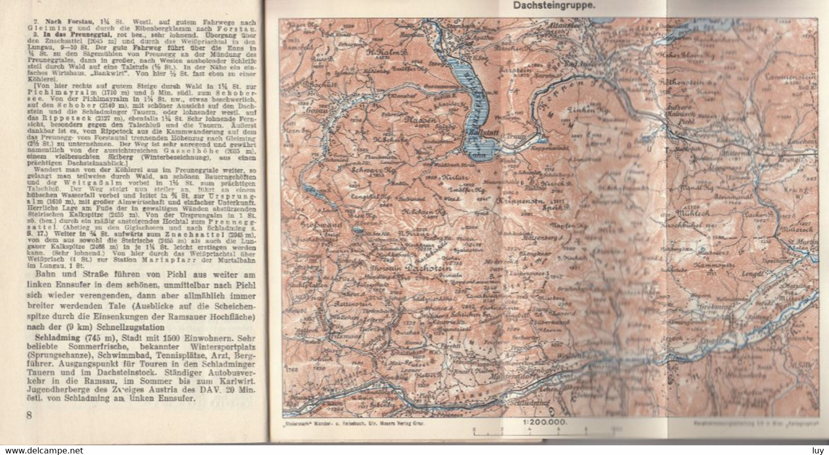 Reise- Und Wanderbuch STEIERMARK - Das Ennstal Und Das Ausseer Becken,  1939 - Austria