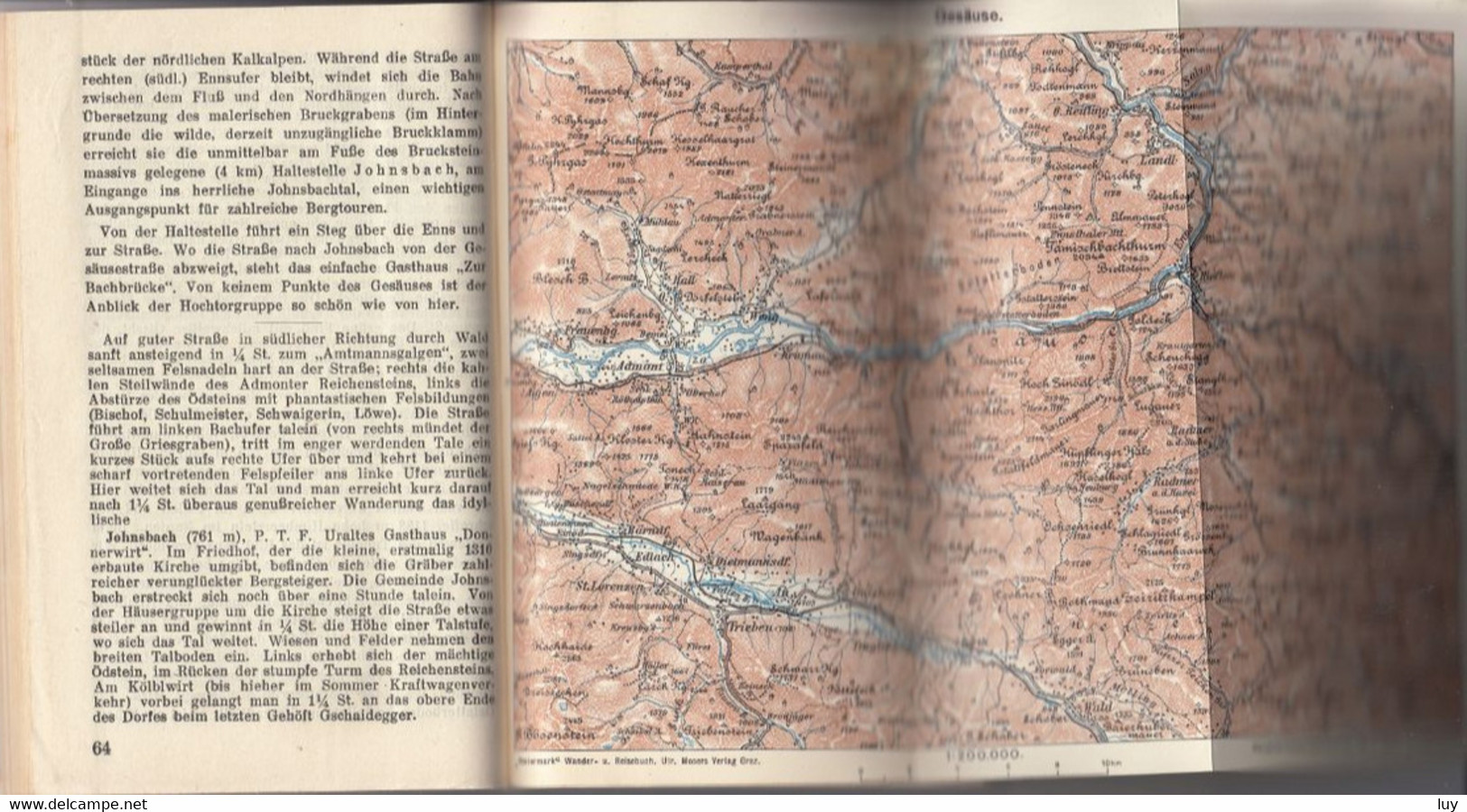 Reise- Und Wanderbuch STEIERMARK - Das Ennstal Und Das Ausseer Becken,  1939 - Autriche